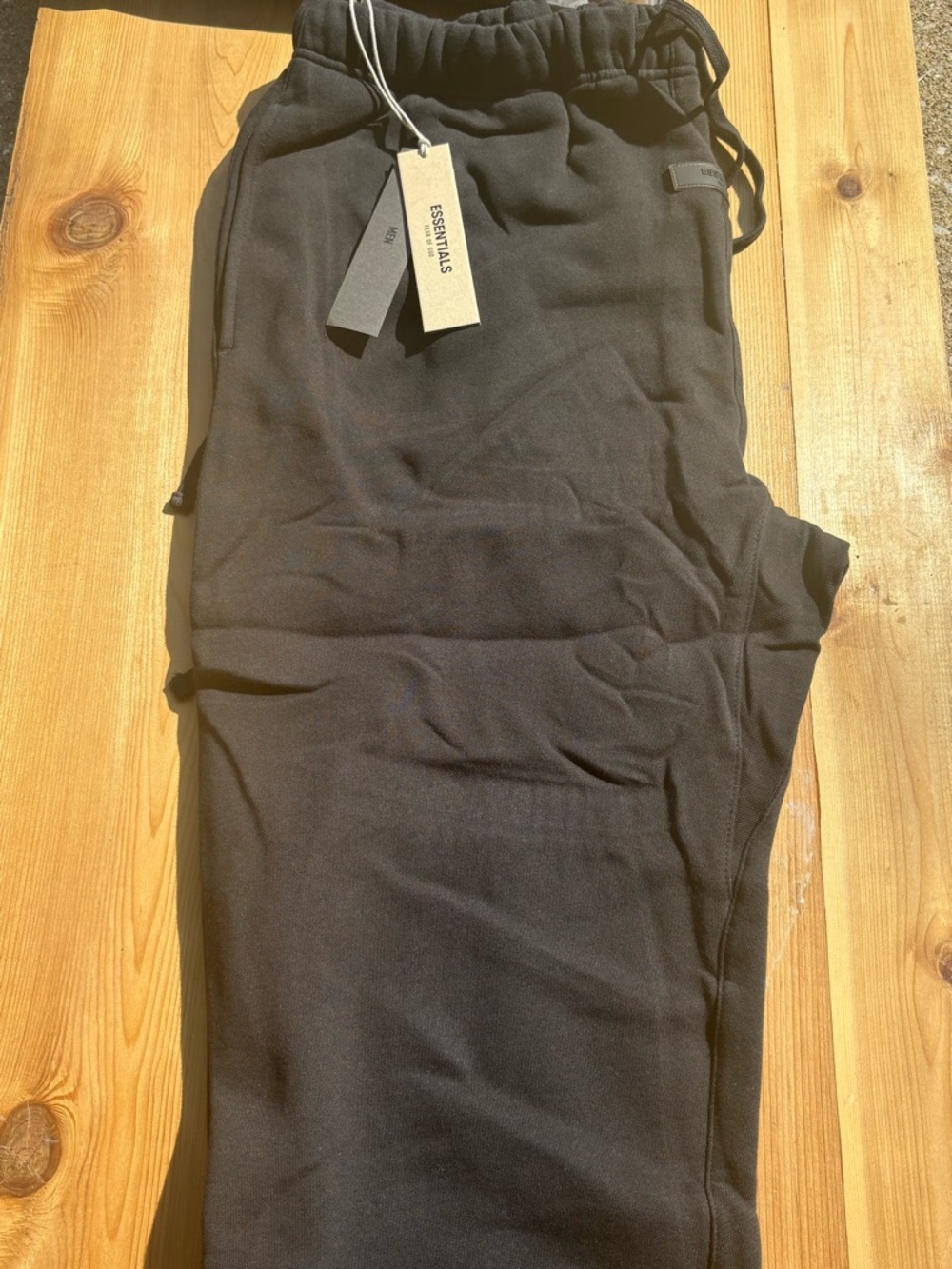 (✅CASHAPP-APPLEPAY-PAYPAL✅)Essentials Black Drawstring Jogger Pants